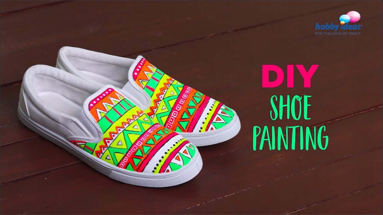 DIY Shoe Painting | DIY Customise Your Shoes | Easy Fashion DIYs - YouTube