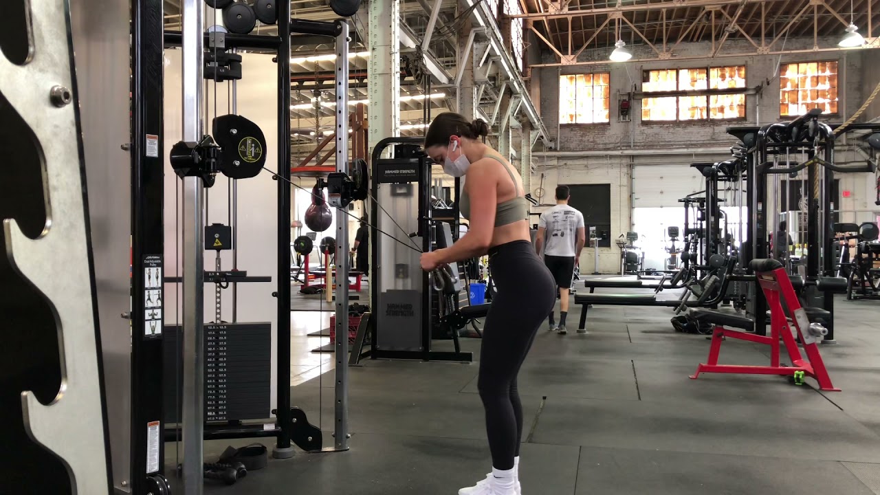 Cross Body Cable Press Down