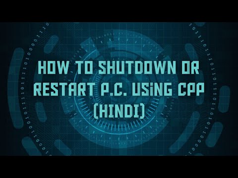 how to shutdown or restart our pc in c++ in hindi