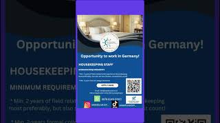 EXCITING JOB OPPORTUNITY IN GERMANY#seaeducation #hospitalitycareer #workinGermany