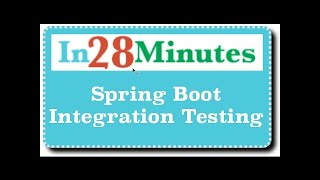 Spring Boot Integration Testing - For Rest Web Services