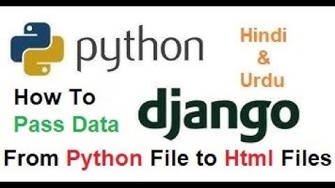 Python Django Tutorial For Beginners| How to pass Data from python file to Html file !!