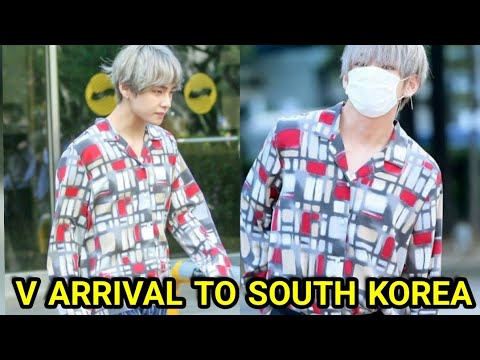 BTS Taehyung Arrival