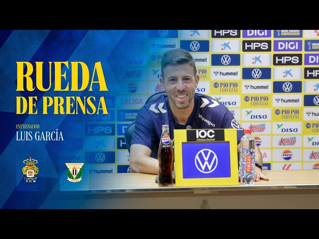 Rueda de prensa de Luis García previa al partido UD Las Palmas vs CD Leganés | UD Las Palmas