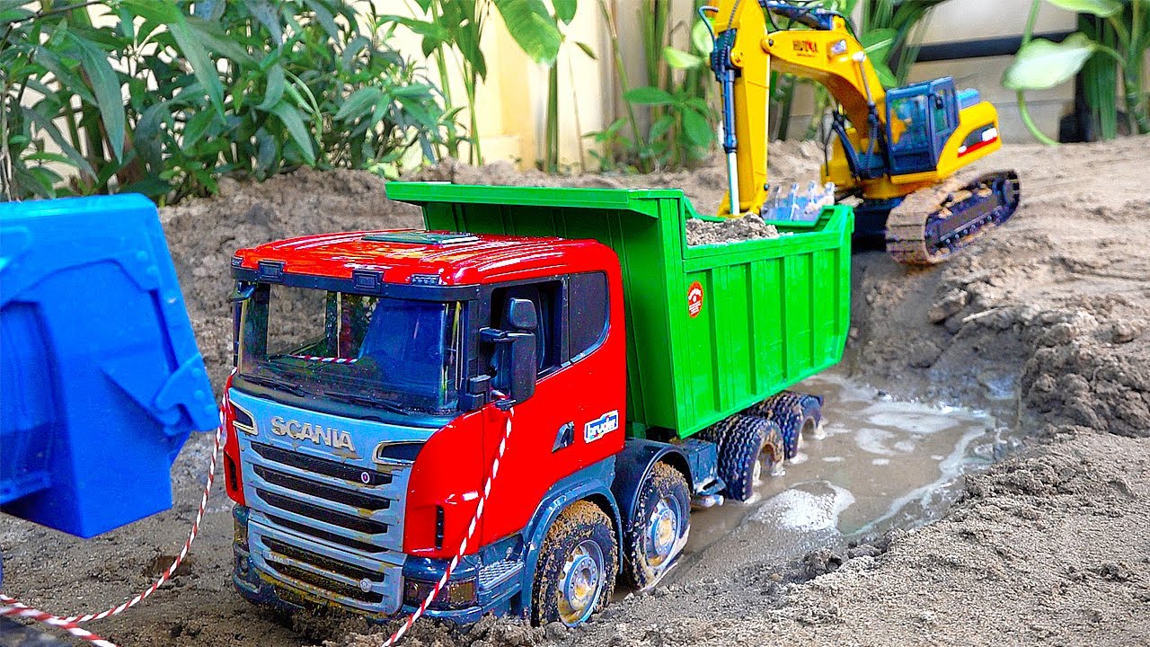 спасательная машинка игрушечная машина для детей видео Rescue Dump Truck Car Toy for Kids