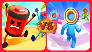 Battery Run 3D VS Layer Man 3D Gameplay || New Game walkthrough || Max Level Gameplay!