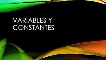 Curso de Introducción a la programación - 04 Variables, Constantes y Tipos de datos.