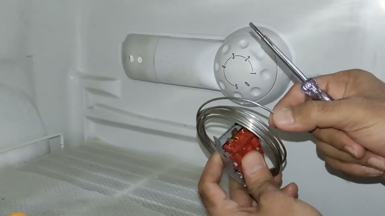 Buzdolabı Arıza Termostat Değişim Ürün Montaj Refrigerator Defective Thermostat Change Installation
