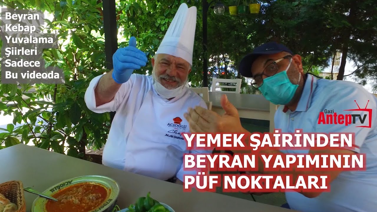 YEMEK ŞAİRİNDEN BEYRAN TARİFİ,  BEYRANIN PÜF NOKTALARI VE YEMEK ŞİİRLERİ (Yemek Tarifi)