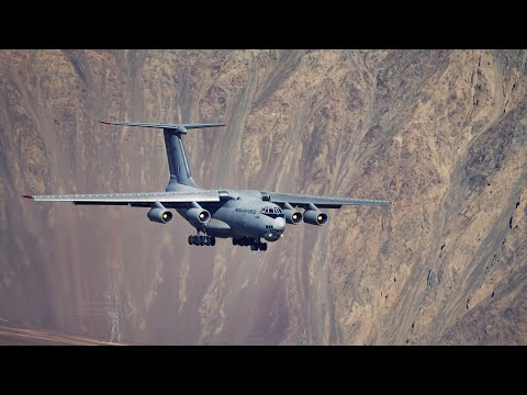 Dangerous Landing Approach | Indian Air Force IL-76