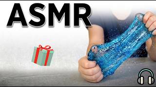 Stretching Blue Glitter Slime ✨ Satisfying Sparkly Slime Close-Up ASMR