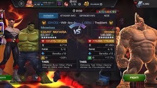 AW Off-Season (68.5). Count Nefaria vs Rhino on Node 43 HS Incinerate / Shock