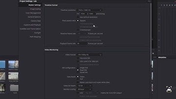 DaVinci Resolve 18: Full Tutorial - Project Settings - TimeLine Format
