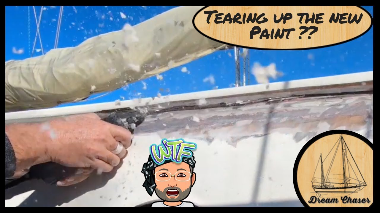 Tearing up the newly refit boat