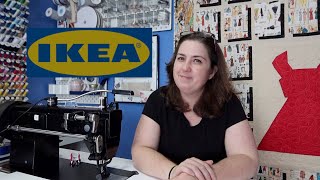 How to organize a small sewing space with Ikea products