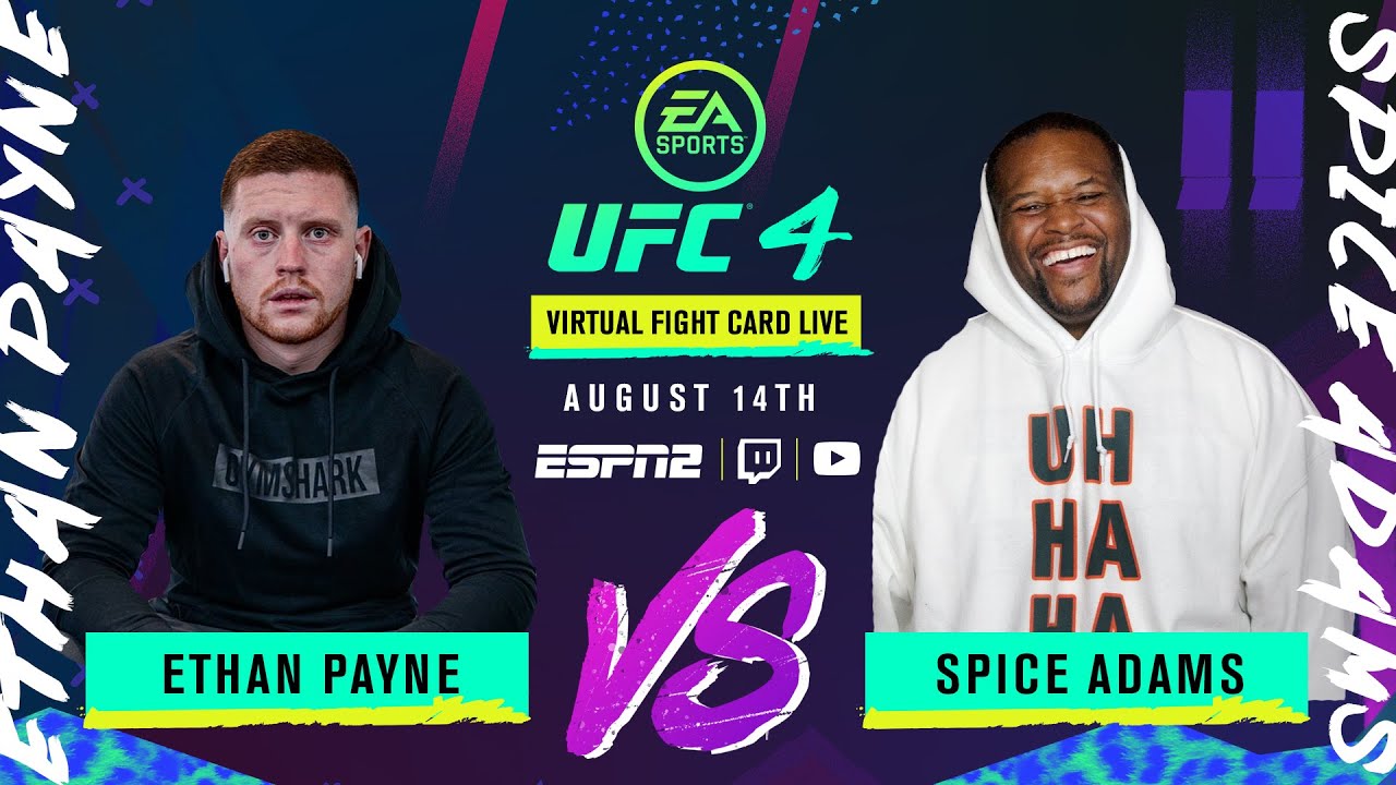 Ethan Payne (Behzinga) Vs. Spice Adams | EA SPORTS UFC 4 Virtual Fight Card LIVE