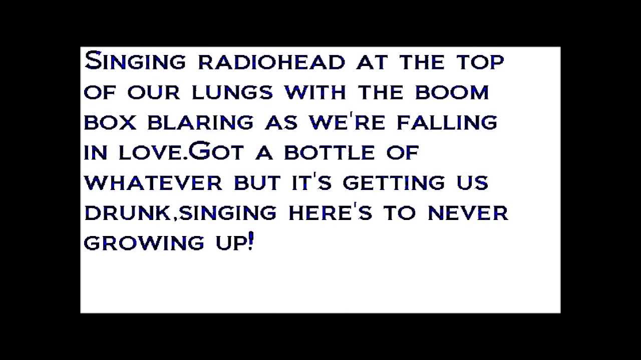 Avril lavigne Here's to never growing up lyrics YouTube