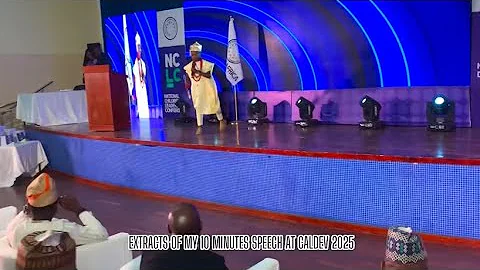 EXTRACT OF MY POWERFUL SPEECH AT CALDEV AFRICA 2025 