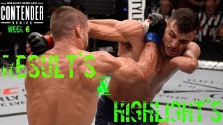 Dana White Tuesday Night Contender Series Results Highlights (Week 6) - UFCTALKS