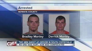 Two men accused of shooting at officer in South Coffeyville
