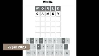 [20230122] Wordle Answer today 答案＋解釋 (22 January 2023)