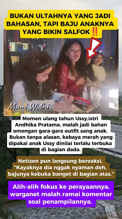 Bukan Ultahnya,Tapi Outfit Anak Ussy Ini Bikin Heboh😳‼️