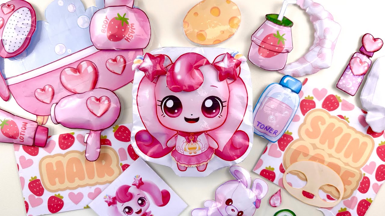 [🐰PAPER DIY🐰] 길 잃은 하츄핑이 울고 있어요😭 하츄핑 종이놀이✂️ BLIND BAG opening+tutorial👂🏻ASMR👂🏻