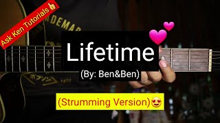 Lifetime BenampBen Strumming Version w Shortcut sa Bar Chords