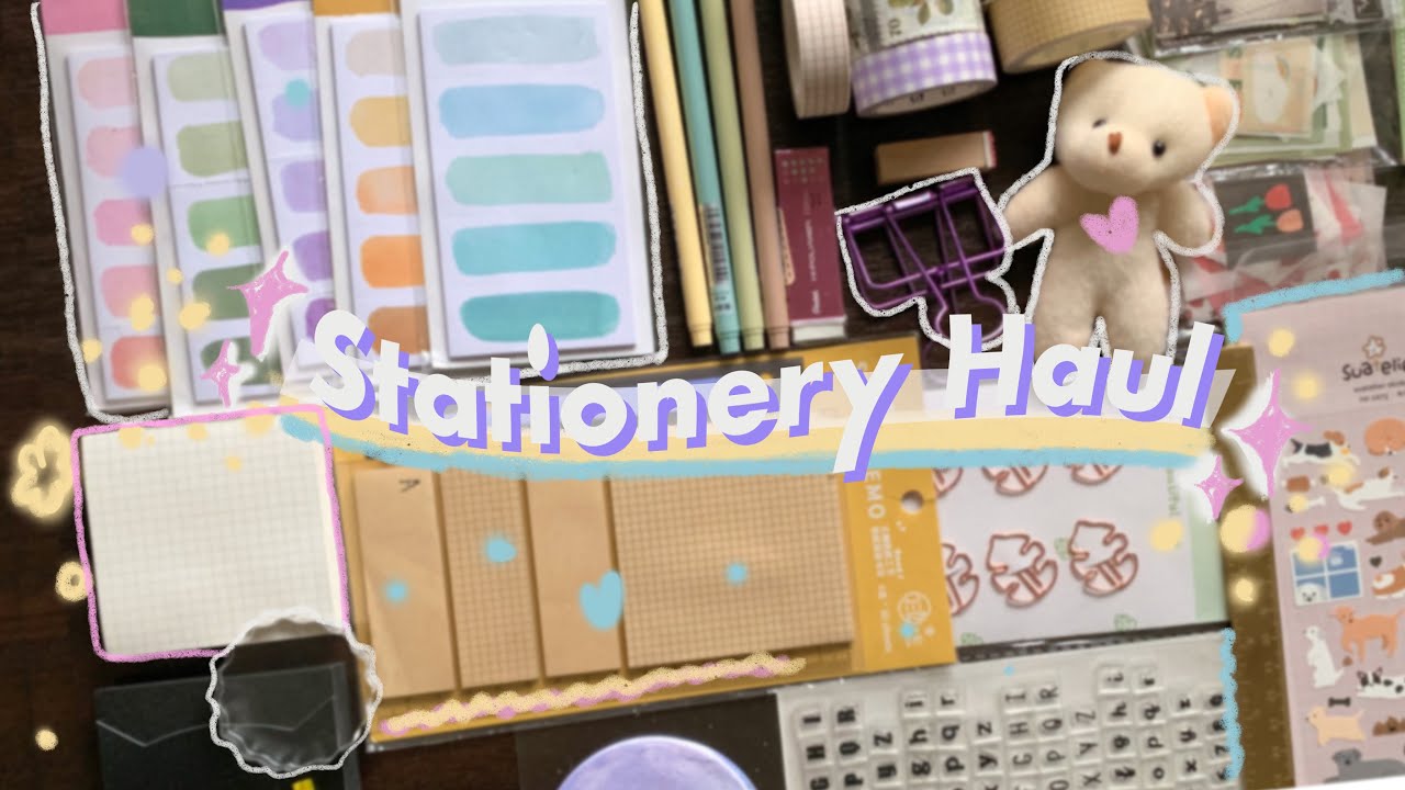 art journal supply haul ft stationery pal (+ spread ideas) 