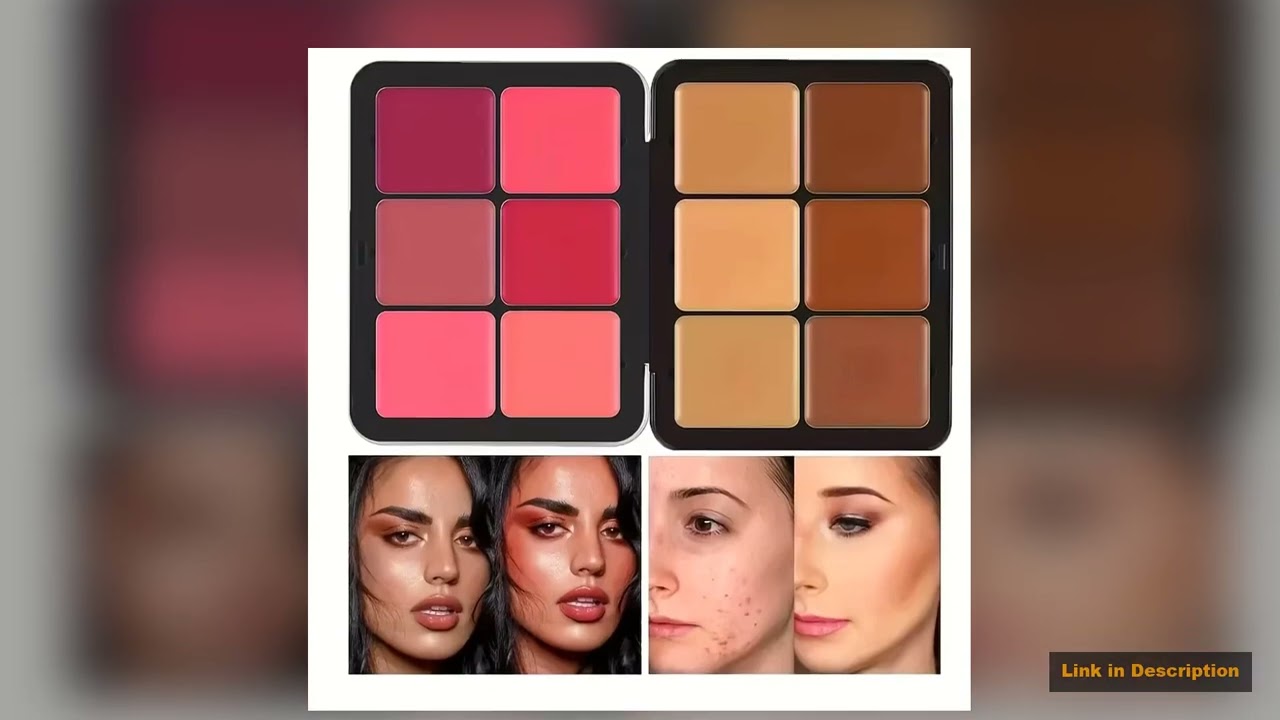 12color iron box concealer blush cream matte highlight contour makeup allinone palette Special Pick