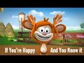 If You're Happy And You Know It | Nursery Rhymes | By Monkey