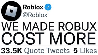 KreekCraft on X: Roblox changed the amount of Robux you get when buying it  at different prices. Unless I'm mistaken, you appear to get more Robux for  the same price.  /
