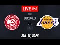 NBA LIVE! Los Angeles Lakers vs Atlanta Hawks January 14, 2026 | 2026 NBA Season Live 2K