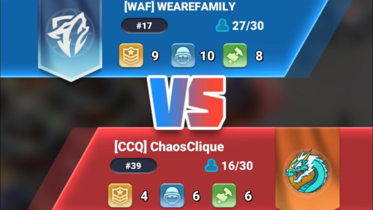 CRISTAL CLASH S17 WAF VS S39 CCQ 