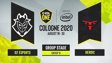 CS:GO - G2 Esports vs. Heroic [Vertigo] Map 2 - ESL One Cologne 2020 - Group B - EU