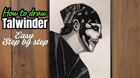 Drawing Talwinder easy step by step | How to draw talwinder face drawing for beginners #talwinder 