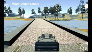 PID Controller driving a self driving car
