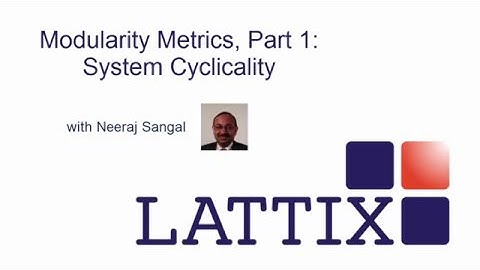 Modularity Metrics, Part 1: System Cyclicality