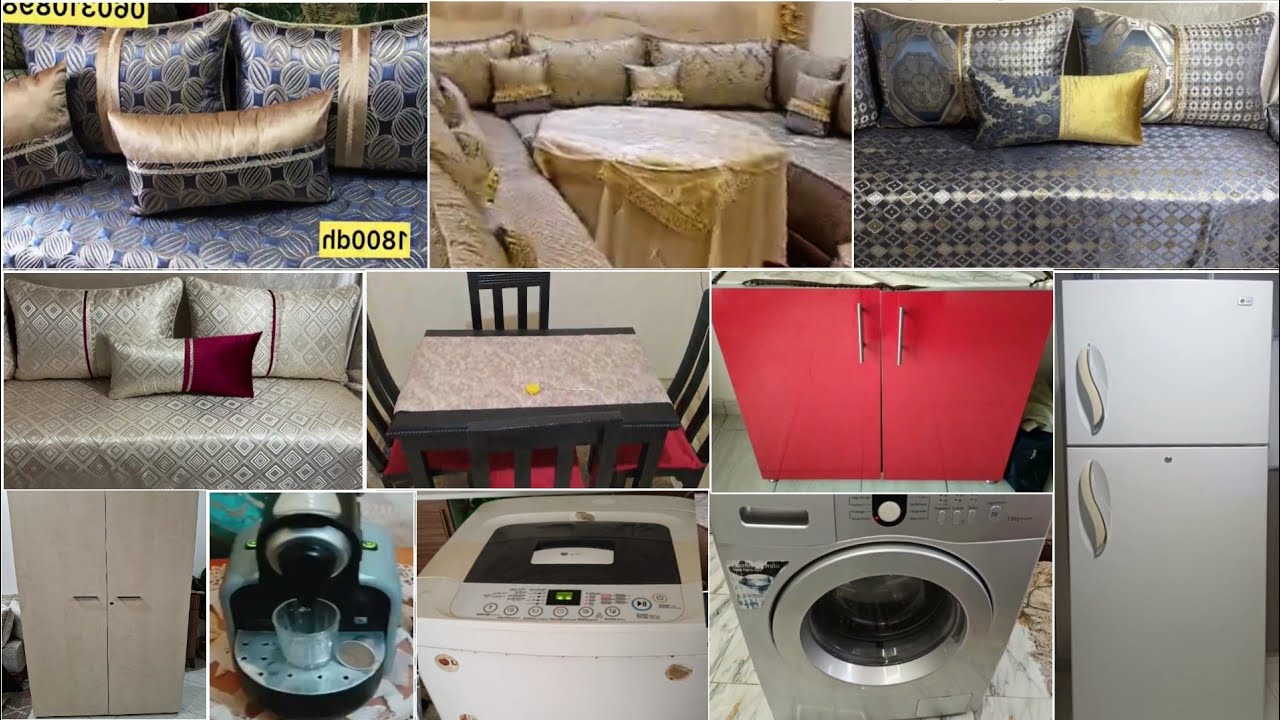 أثاث للبيع💥هميزات اليوم خطيرة بأثمنة مناسبة💥طاولة الأكل💥بلاكار الكوزينة💥ثلاجة💥و المزيد من الهميزات💥