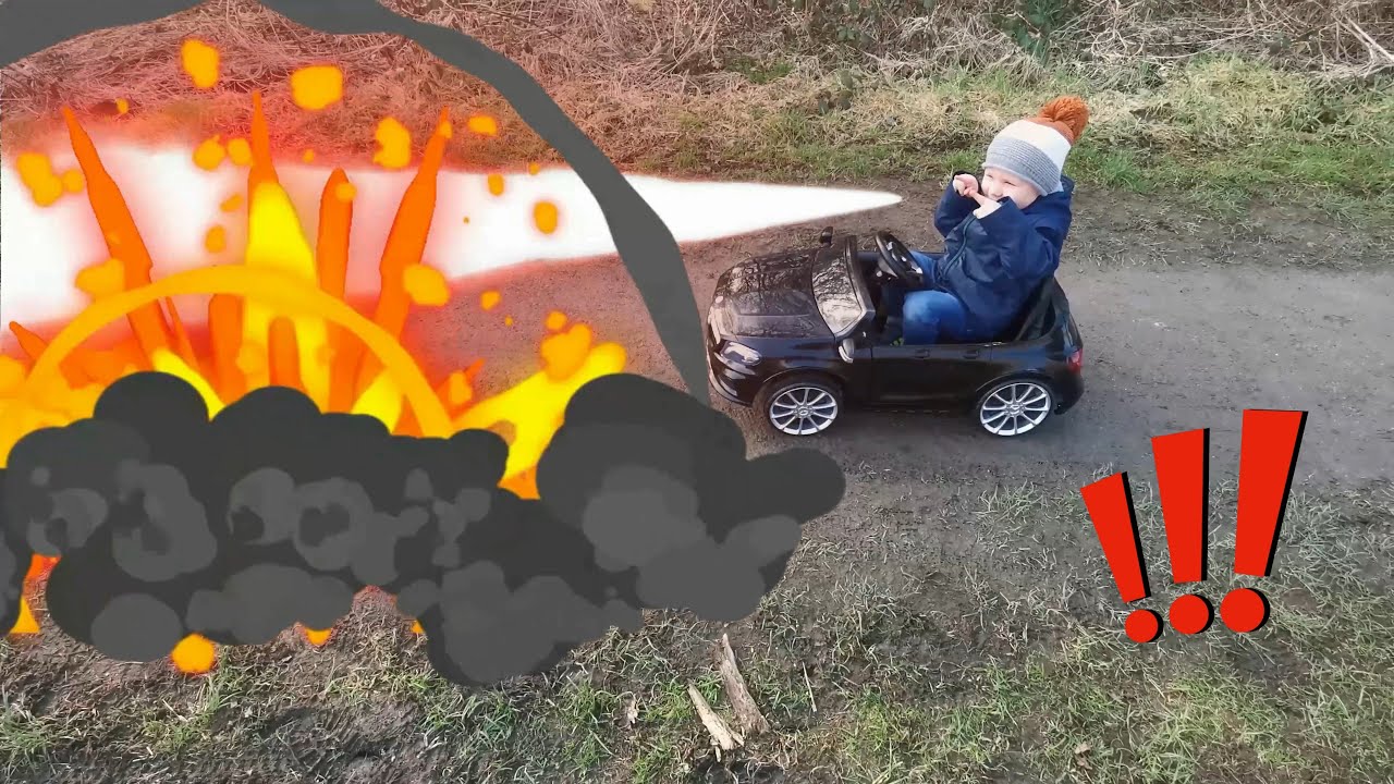 New Car Pretend Play Ride On Car Fun With Dom and Alex Funny stories