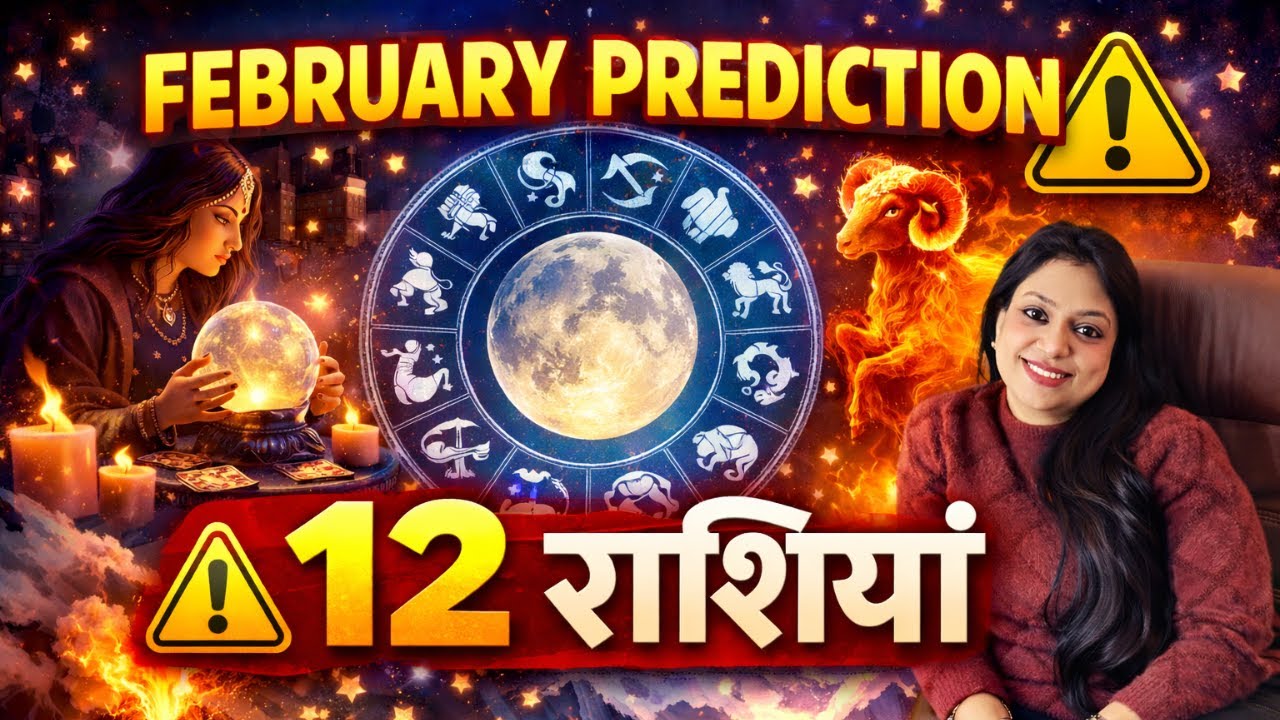 February 2026 Monthly Horoscope | 12 Rashiyaan | Career, Love & Remedies 