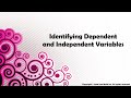 Understanding Dependent and Independent Variables