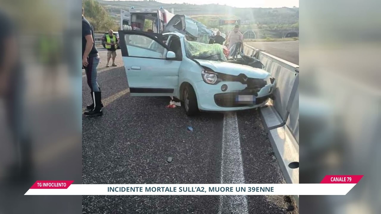 Tragedia sulla A2: auto tampona camion, un morto e feriti nel Salernitano