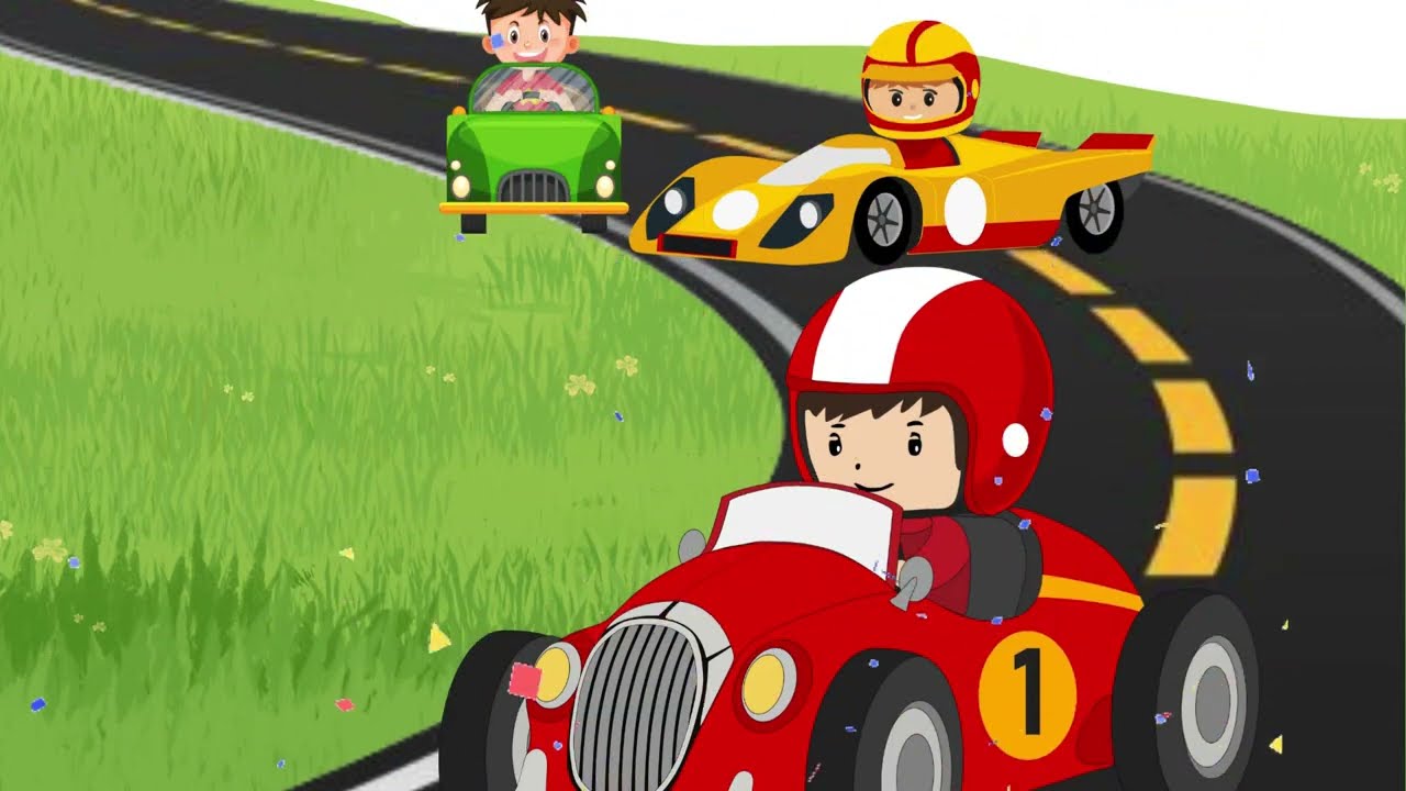 🚗 Epic Cartoon Car Race for Kids | Colorful Cars Racing on a Fun Track