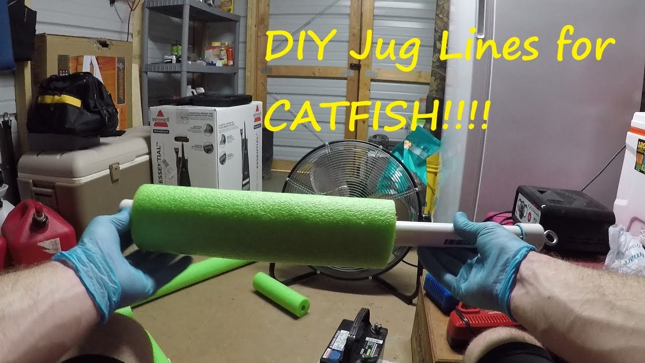 How to Make Jug Lines for Catfish - How to Make Catfish Noodles - Jugs for  Catfish 