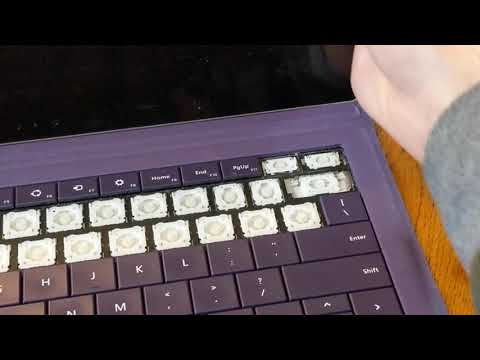 Surface Pro 3 keyboard key removal by Stacy