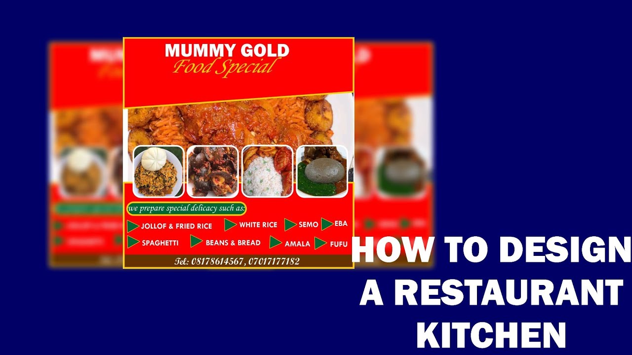 How Design a Restaurant Kitchen #corel #coreldraw_tutorial - YouTube