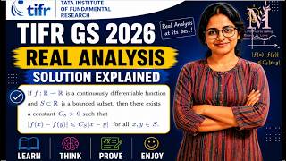 TIFR GS 2026|| Real Analysis- Solution Explained-Application of Mean Value Theorem