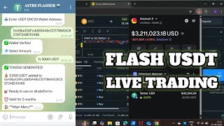 How to send flash usdt using ASTRE FLASHER BOT | How to create flash usdt | Flash usdt on exness
