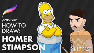 How to Draw: Homer Simpson | Procreate Tutorial screenshot 3